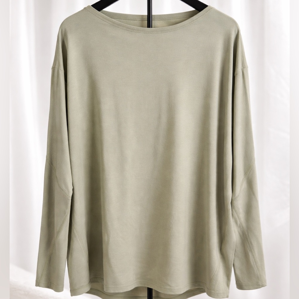 Lululemon Back In Action Organic Cotton Long-Sleeve Shirt
